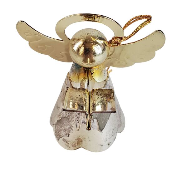 Lot of 3 VTG Angel Ornaments & Figurine Porcelain Tin Christmas Kitsch Decor - Picture 4 of 16